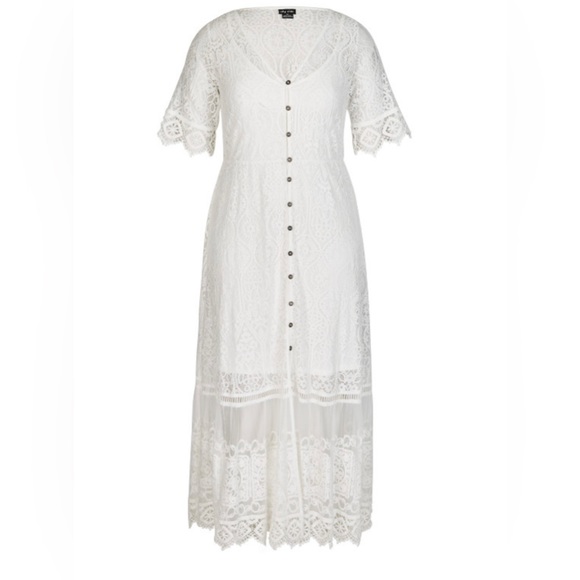 City chic Summer Lace Maxi Dress - wore once - Picture 3 of 6